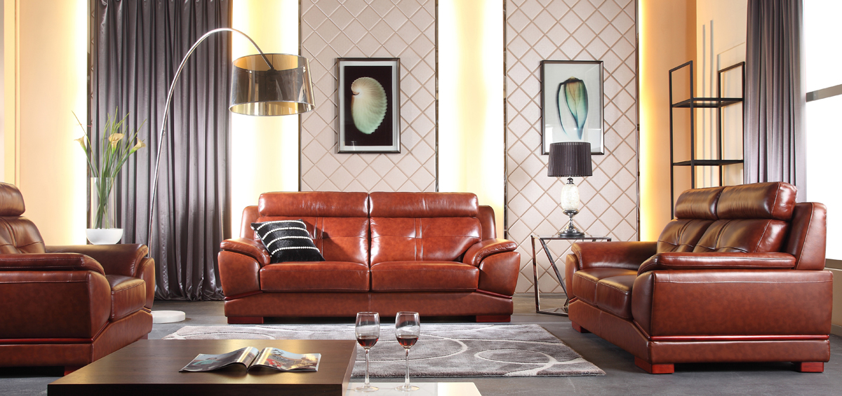  LEATHER SOFA  RL1066