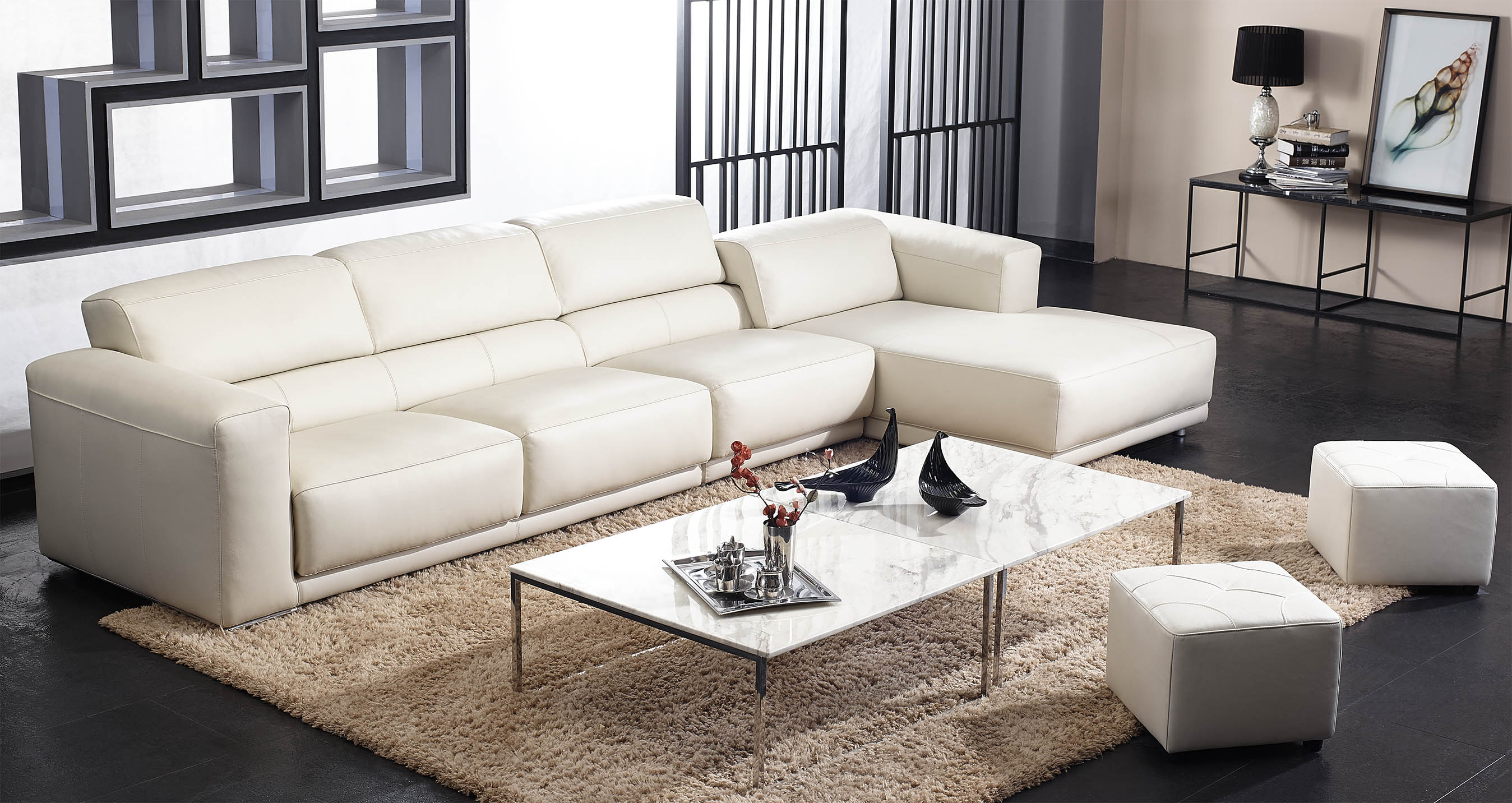 LEATHER SOFA RL1011